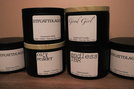 Clay + Wick Bookish Candles