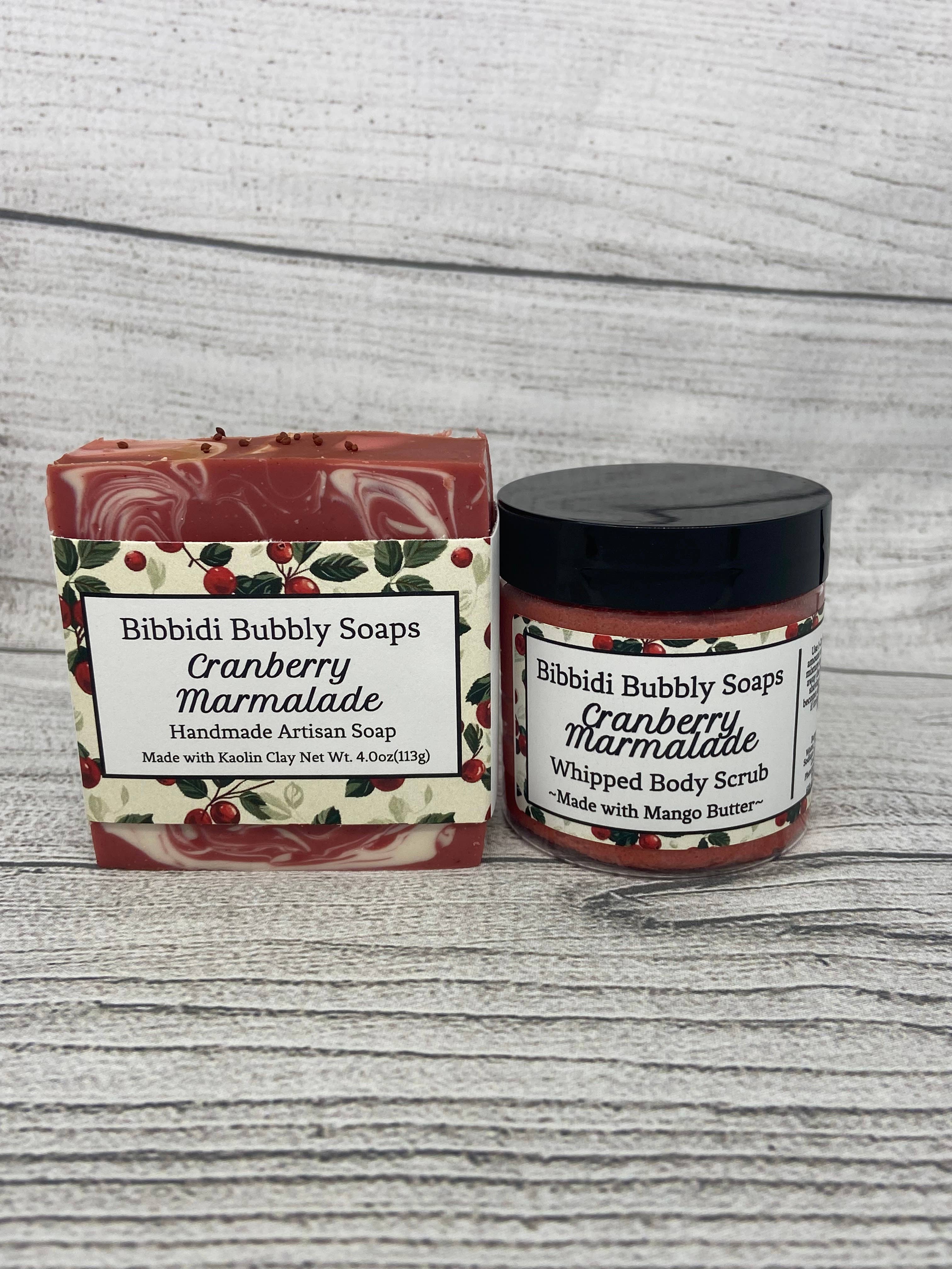 Cranberry Marmalade Whipped Body Sugar Scrub /Fall Winter