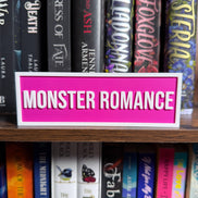 Monster Romance Street Sign | Bookshelf Decor: Purple