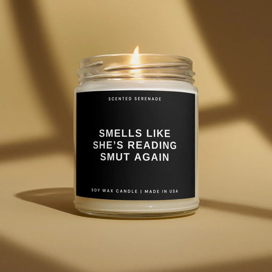 Reading Smut Book Candle (Cinnamon Vanilla)