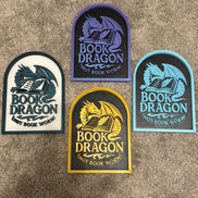 Book Dragon Sign: Gold and Black