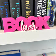 Book Lover Sign: Black