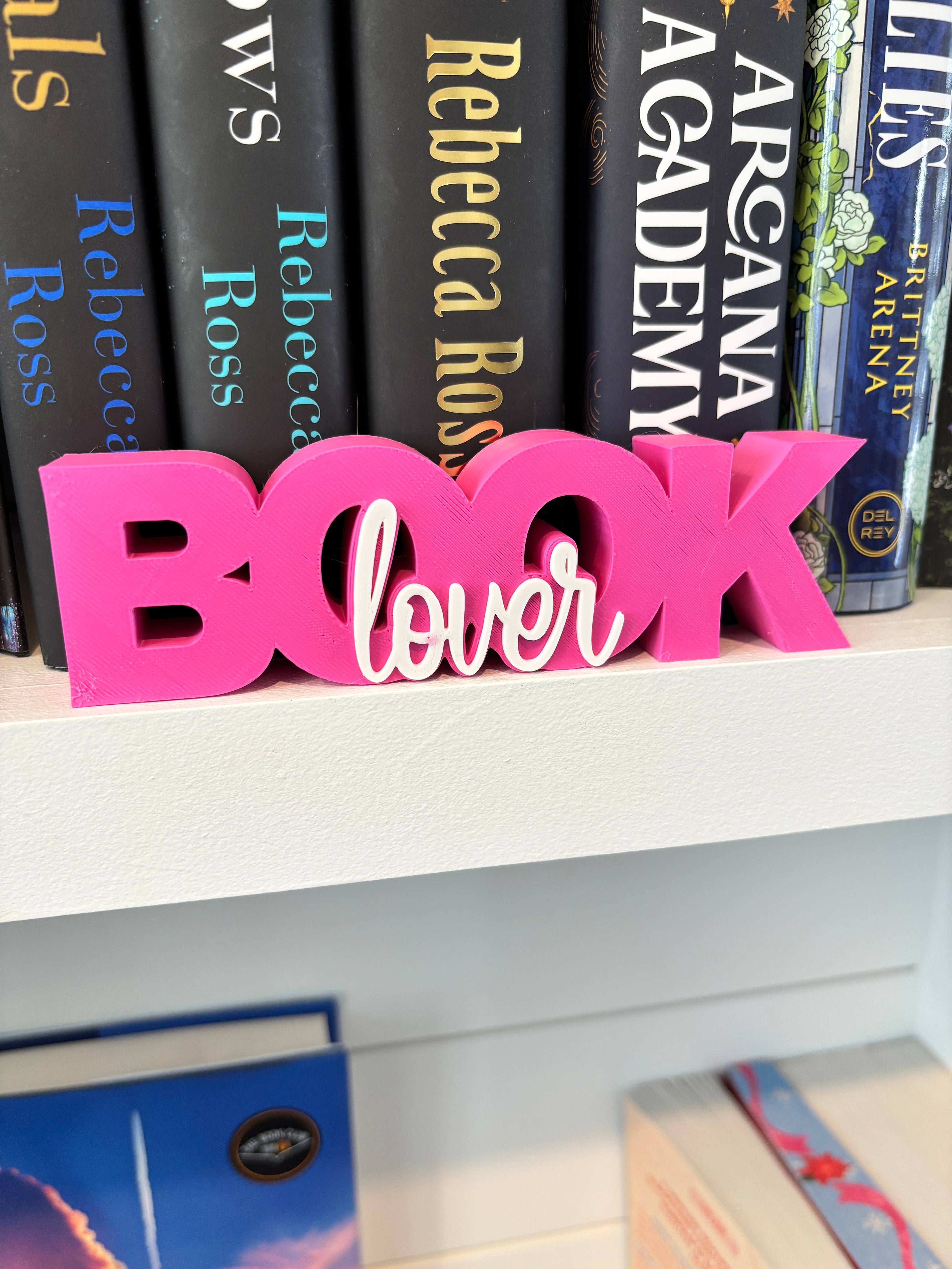 Book Lover Sign: Black