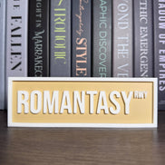 Romantasy Street Sign | Bookshelf Decor: Purple