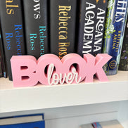 Book Lover Sign: Black