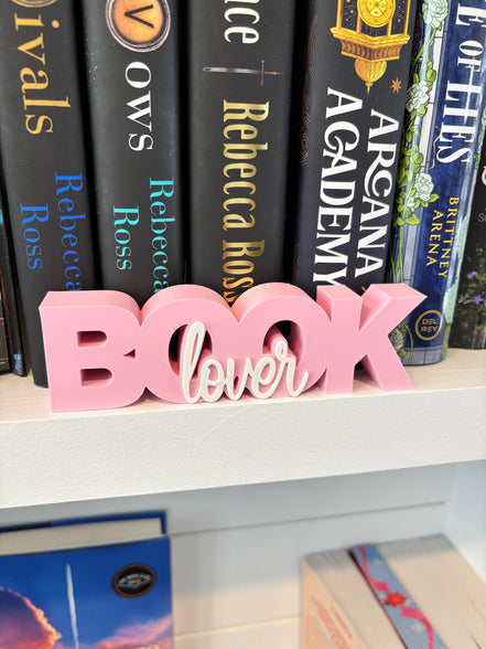 Book Lover Sign: Black