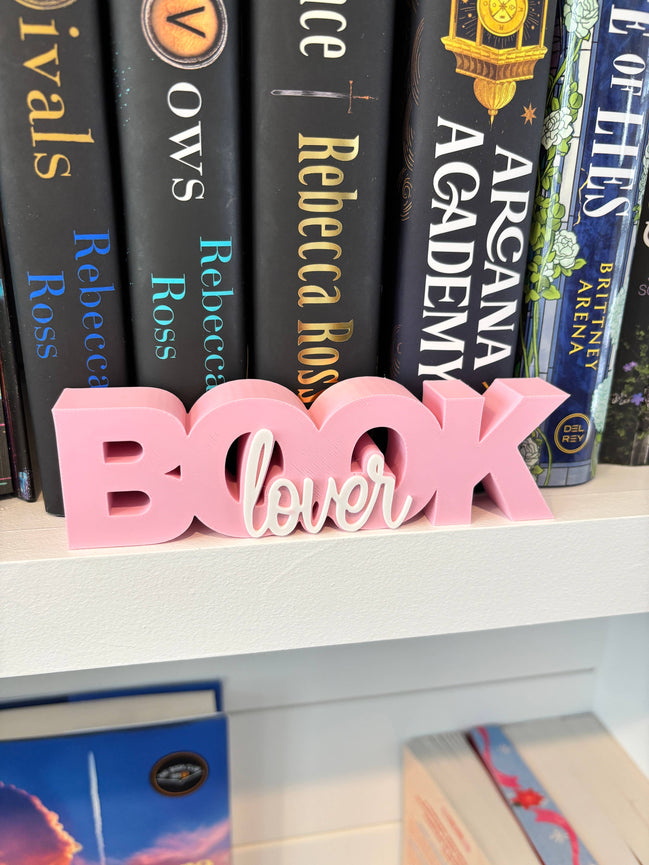 Book Lover Sign: Black