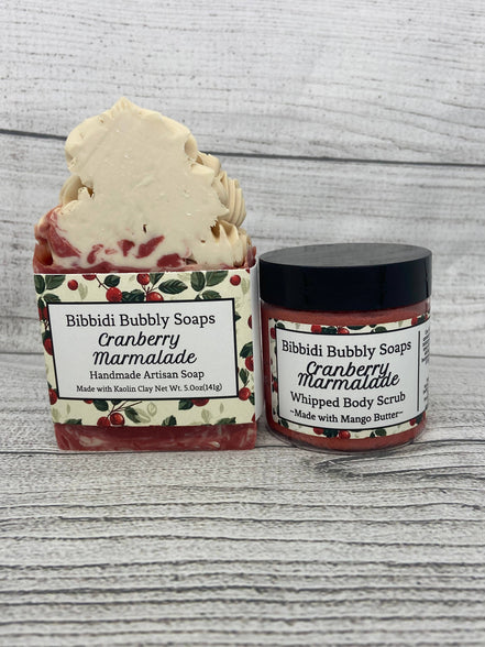 Cranberry Marmalade Whipped Body Sugar Scrub /Fall Winter