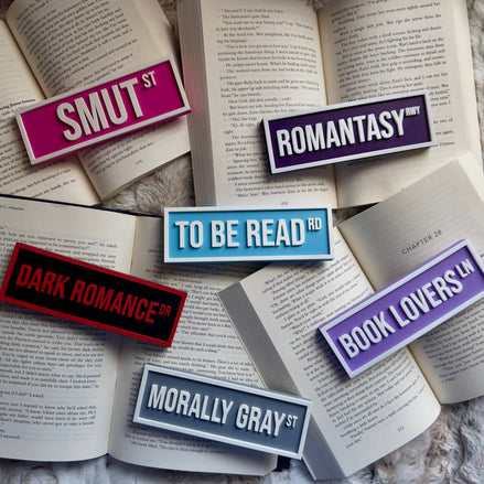 Monster Romance Street Sign | Bookshelf Decor: Purple