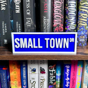 Small Town Street Sign | Bookshelf Decor: Sky Blue