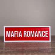 Mafia Romance Sign | Bookshelf Decor: Black