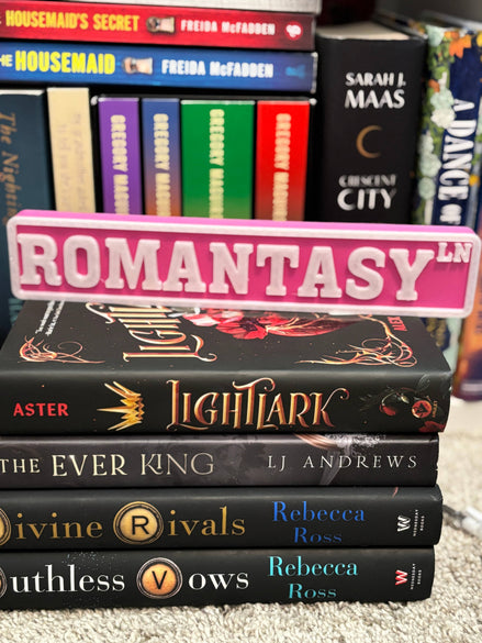 Romantasy Street Sign | Bookshelf Decor : Green